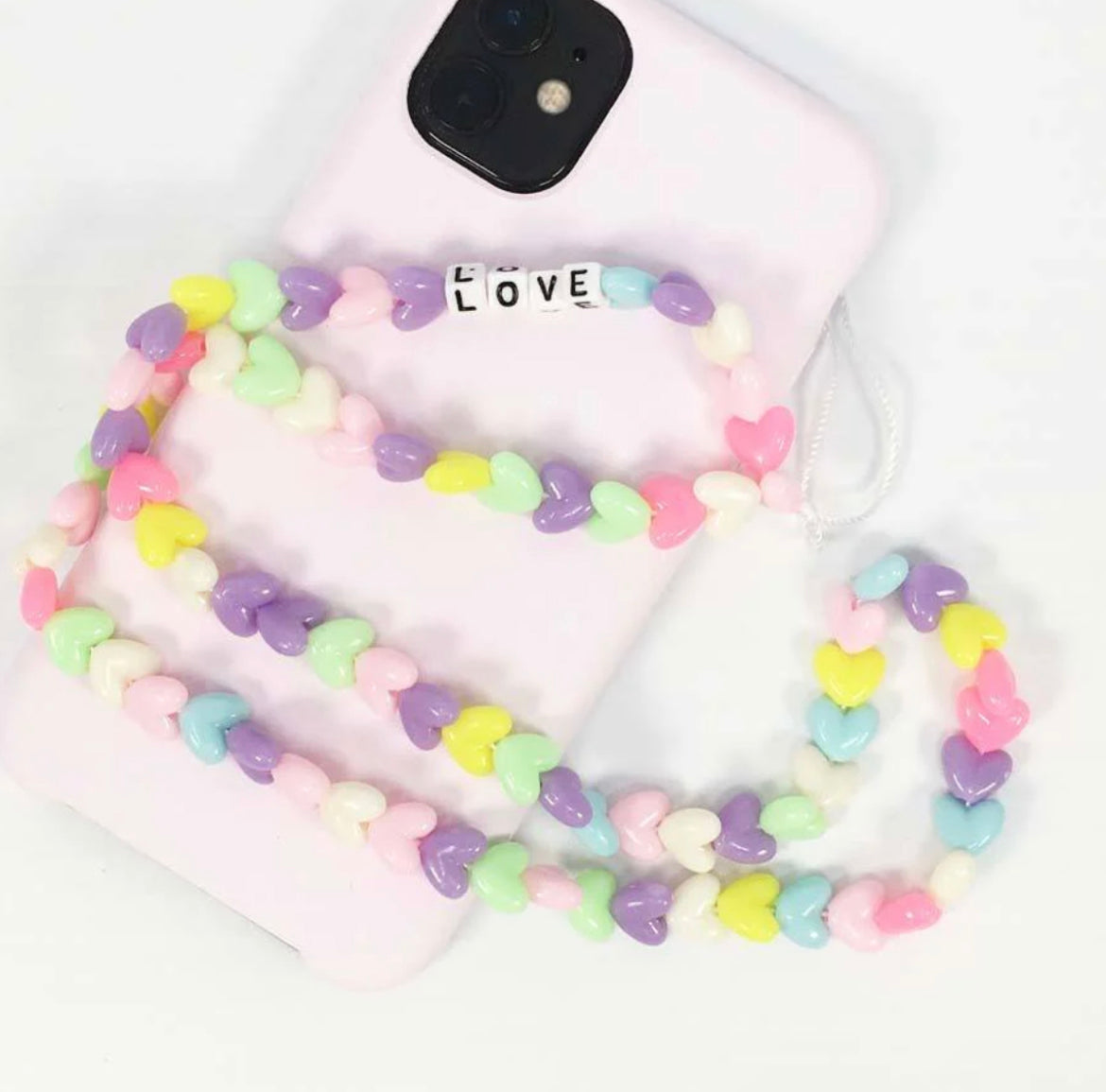 XL Love & Heart Phone Charm