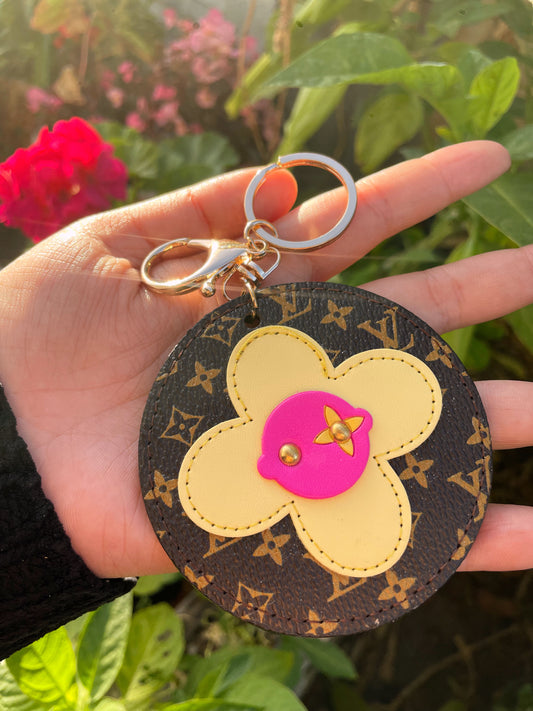 LV Yellow Flower Keychain