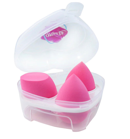 Heart Makeup Sponge 3pcs / Pink