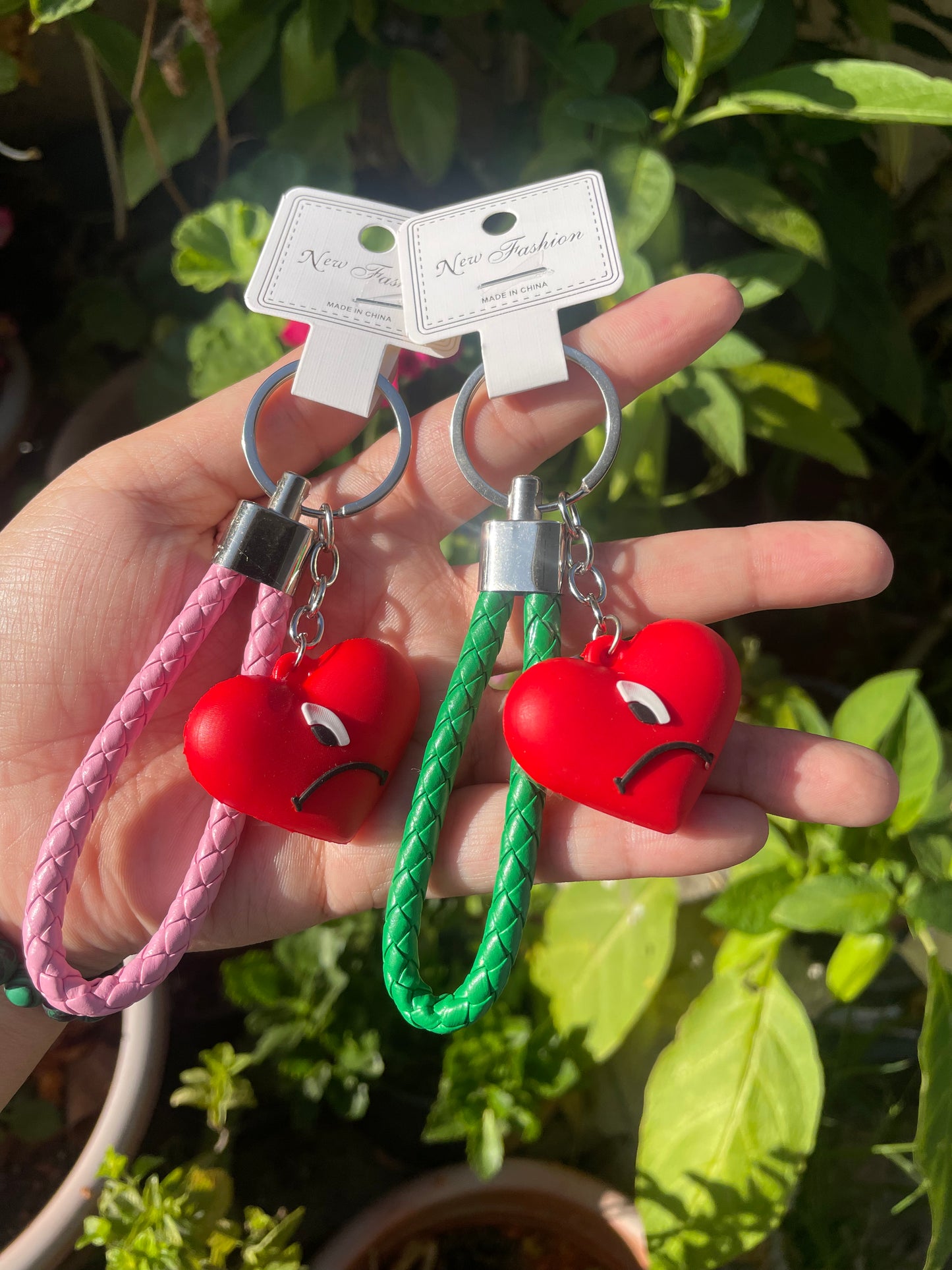 Heart Bad Bunny Keychain