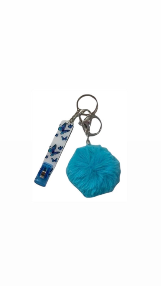 Girly Card Grabbers + Fuzzy Ball Keychain