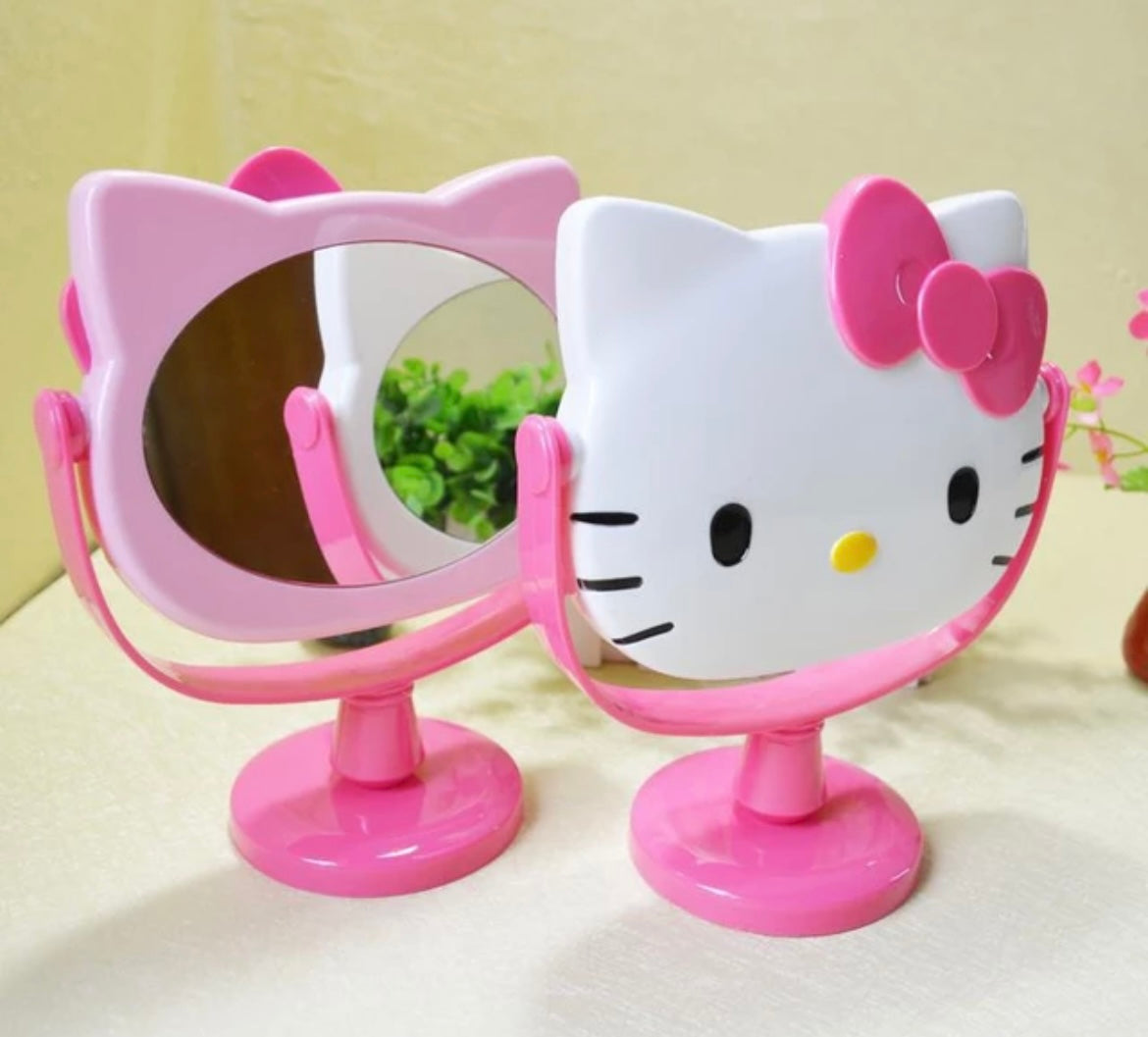 Hot Pink Hello Kitty Mirror with Stand